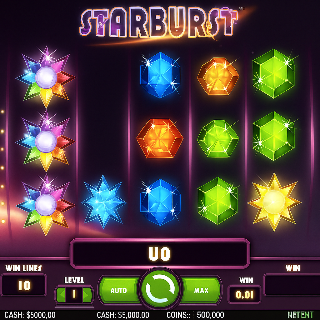FastSlots - Starburst Slot Game - NetEnt